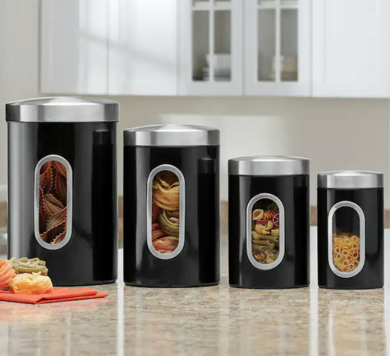 4-Piece Window Canister Set